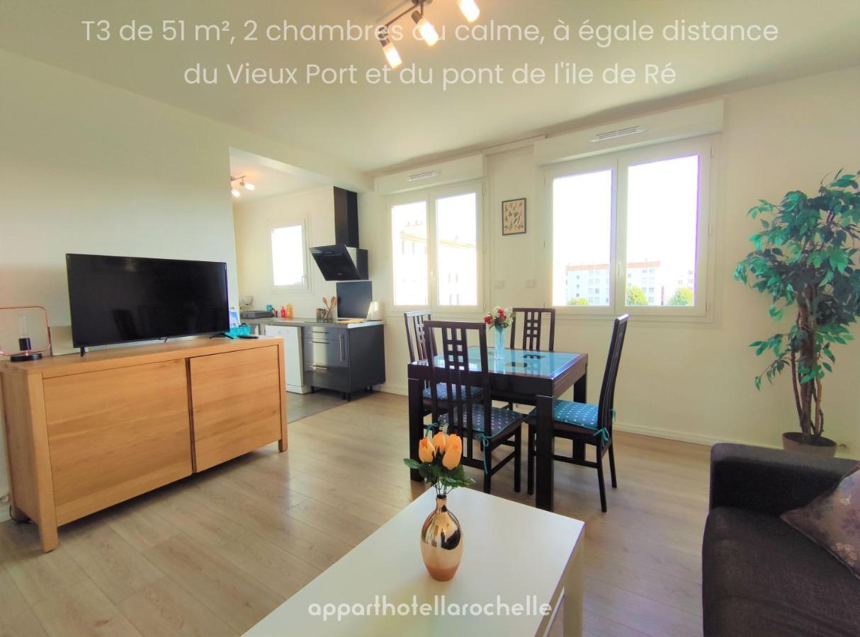 5 appartements indépendants situés à mi-chemin entre le Vieux Port et le Pont de l île de Ré La Rochelle  Exterior foto